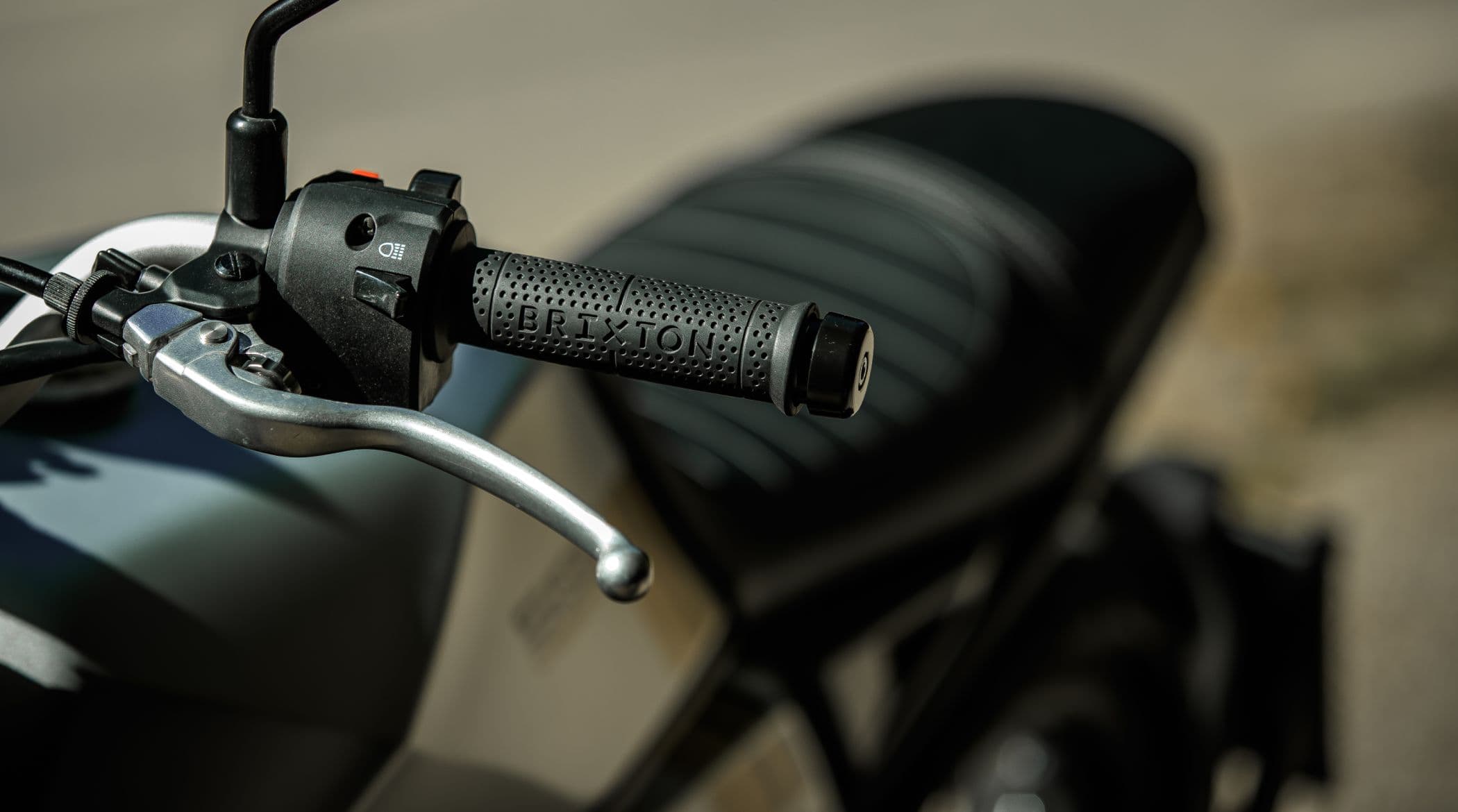 Brixton Crossfire 500 handlebar detail