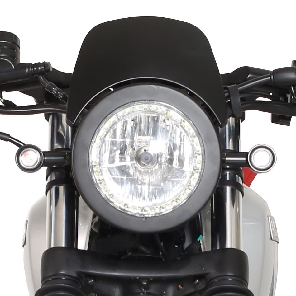 Brixton Sunray 125 close-up of the headlight