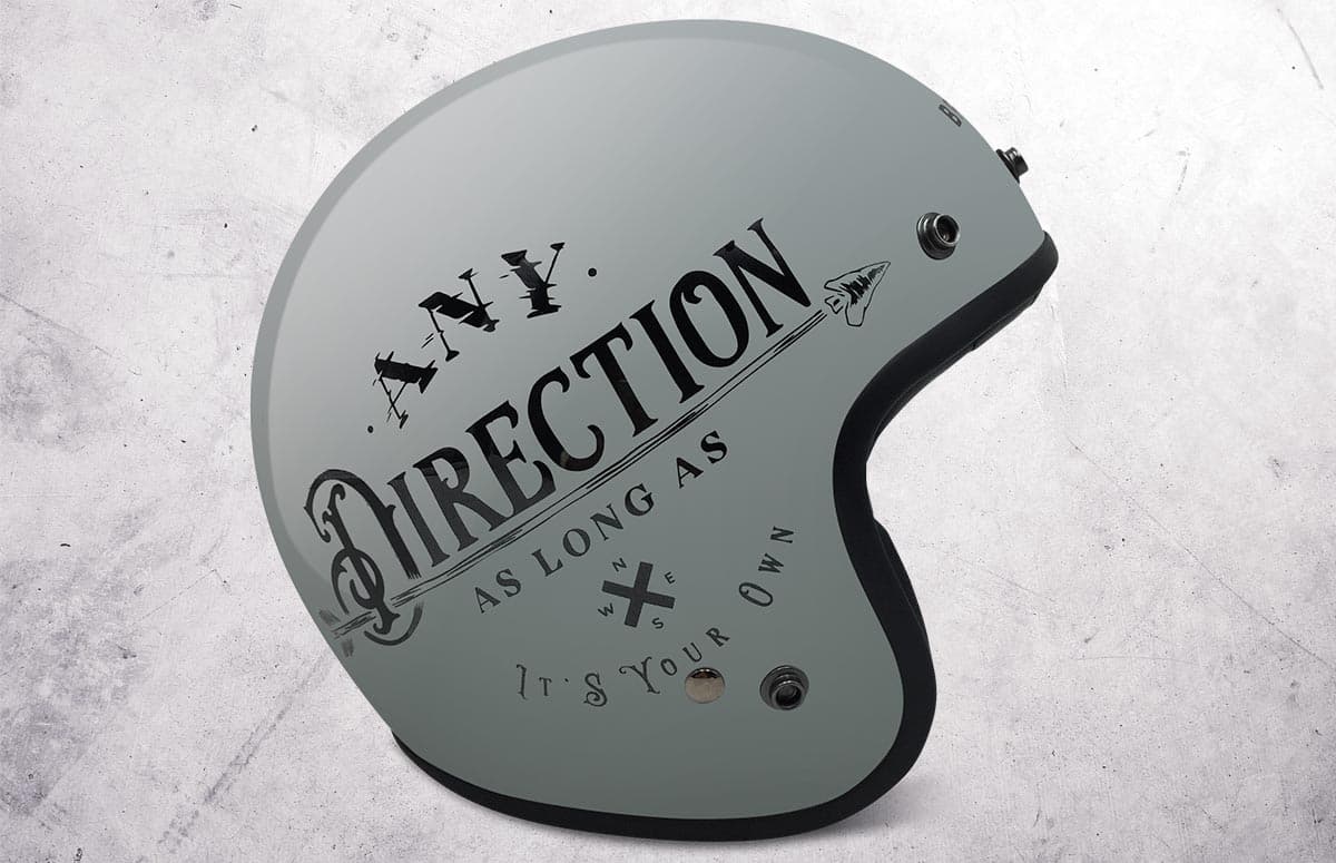 Brixton Motorcycles Custom parts - Brixton helmet grey