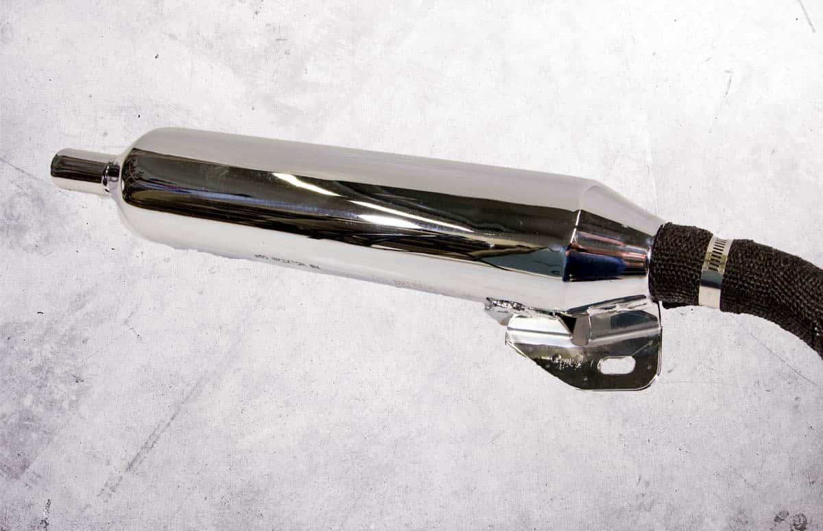 Brixton Motorcycles Custom Parts - chrome muffler e9