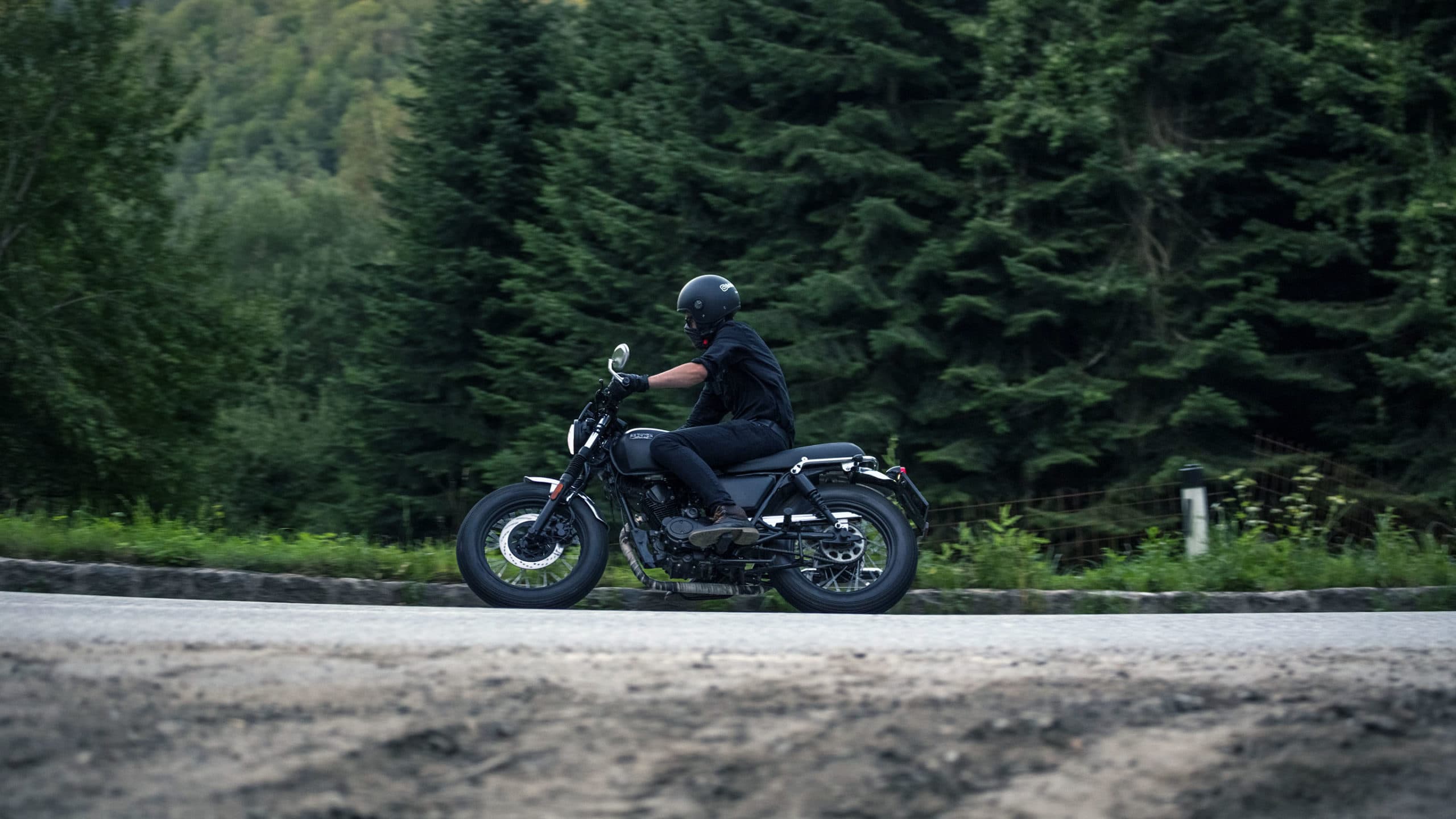 Rider of the Month: Robert on his Brixton Cromwell 125 in Backstage Black