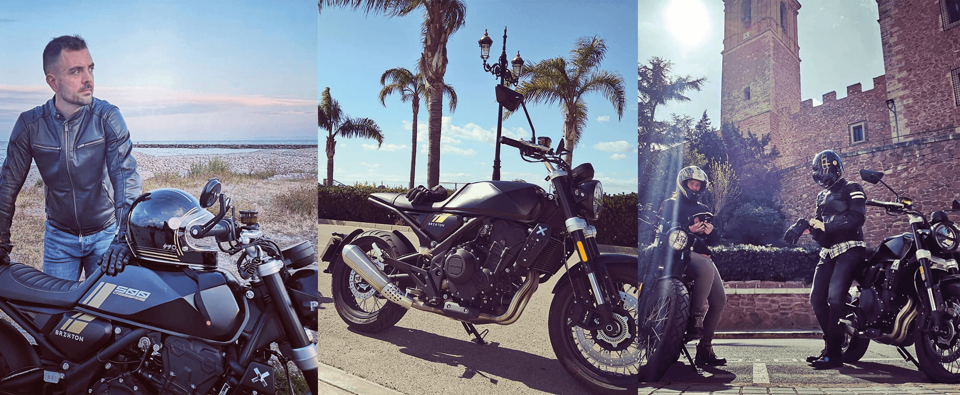 Photomontage of Rider of the Month Alejandro on his Crossfire 500 X 