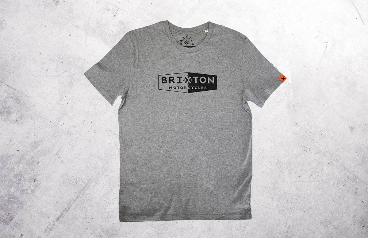 Brixton Motorcycles T-Shirt in Grey