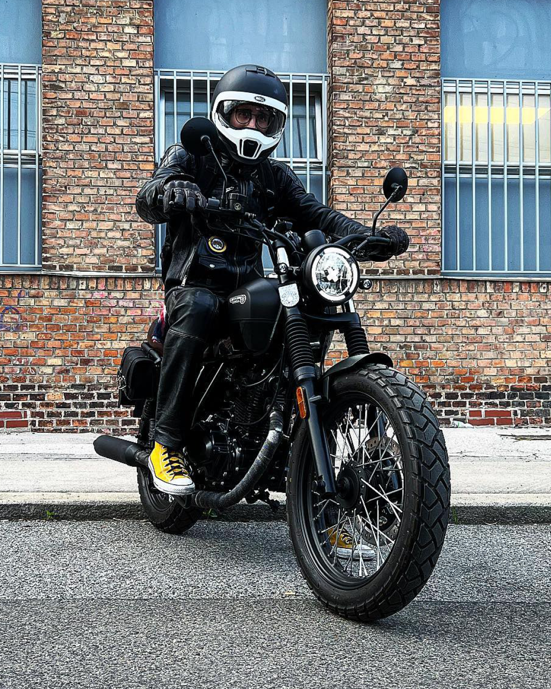 Brixton Motorcycles Rider of the month - Thomas on his Cromwell 125 in Backstage Black