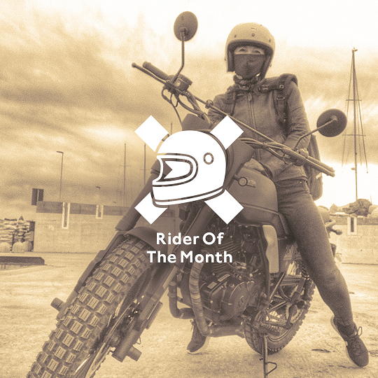 Rider of the Month Malgorzata on her Brixton Felsberg 250 in Timberwolf Grey